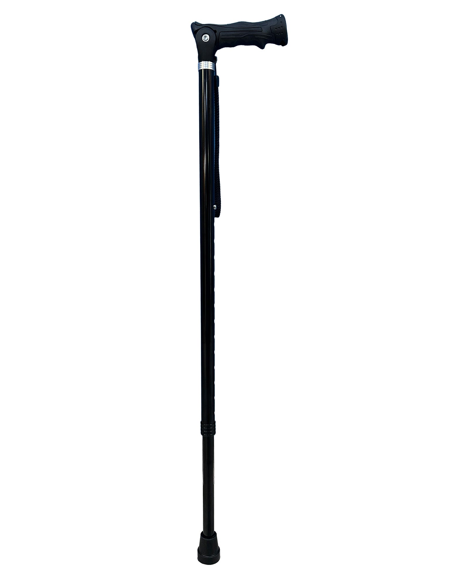 Black Adjustable Walking Hiking Staff