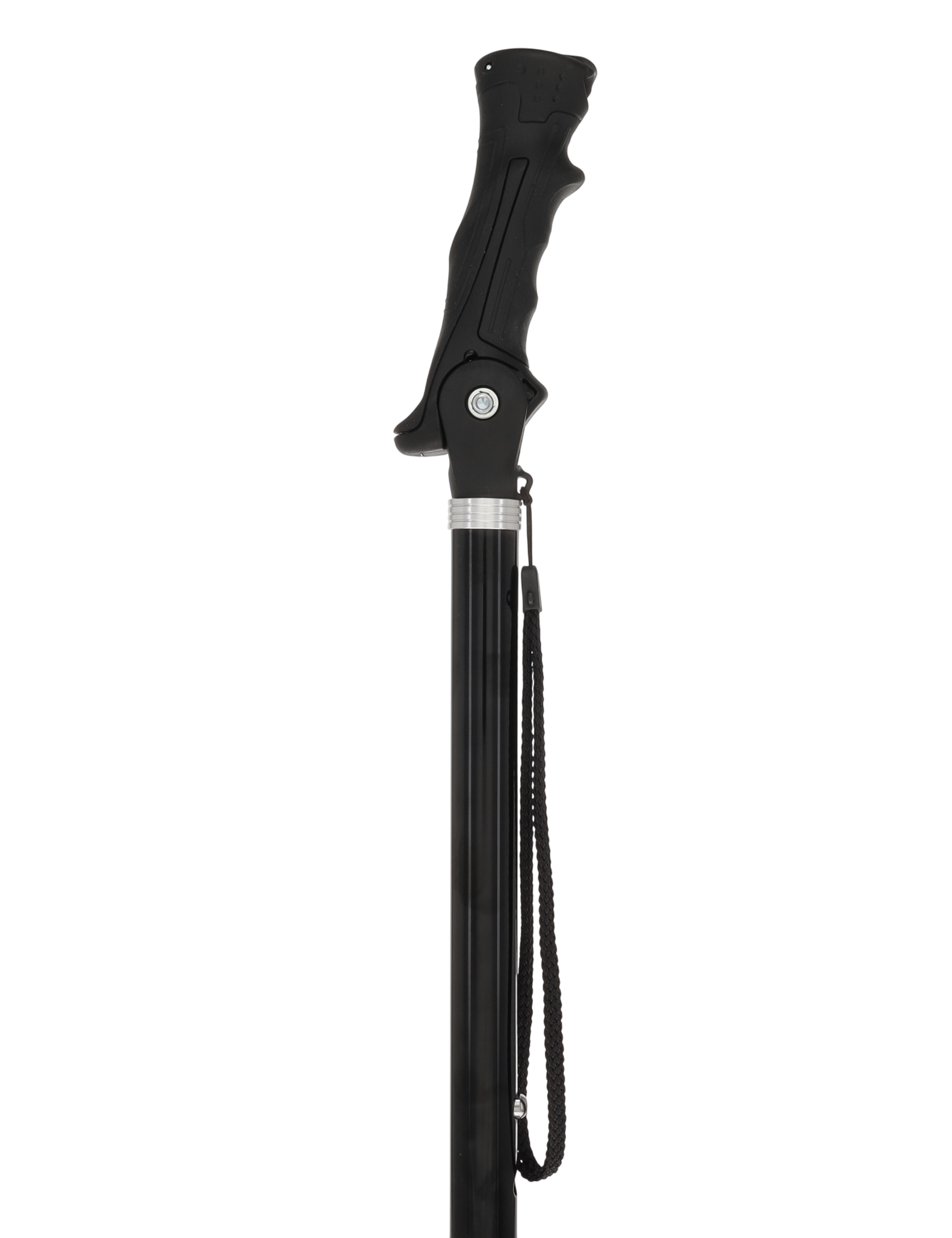 Black Adjustable Walking Hiking Staff