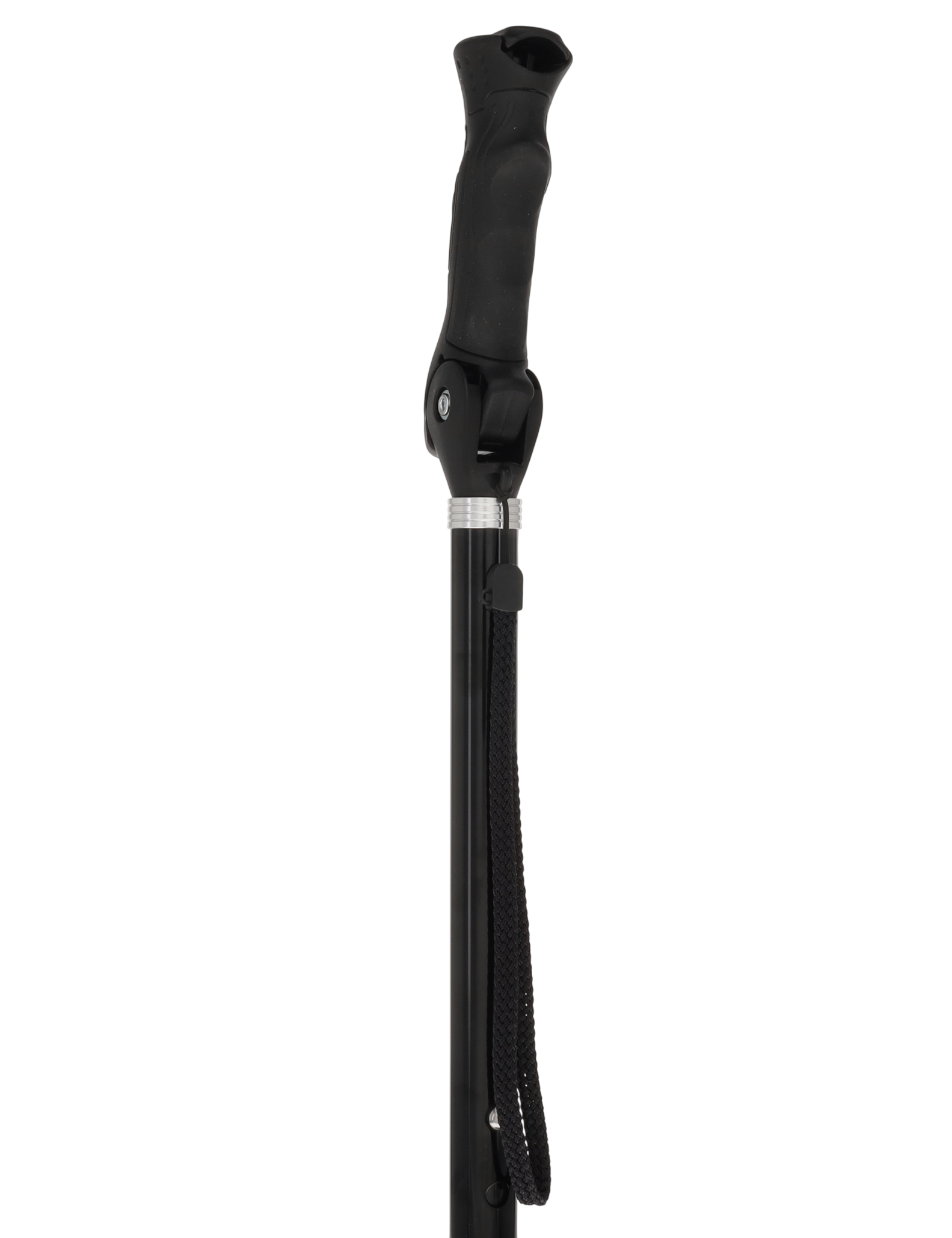 Black Adjustable Walking Hiking Staff
