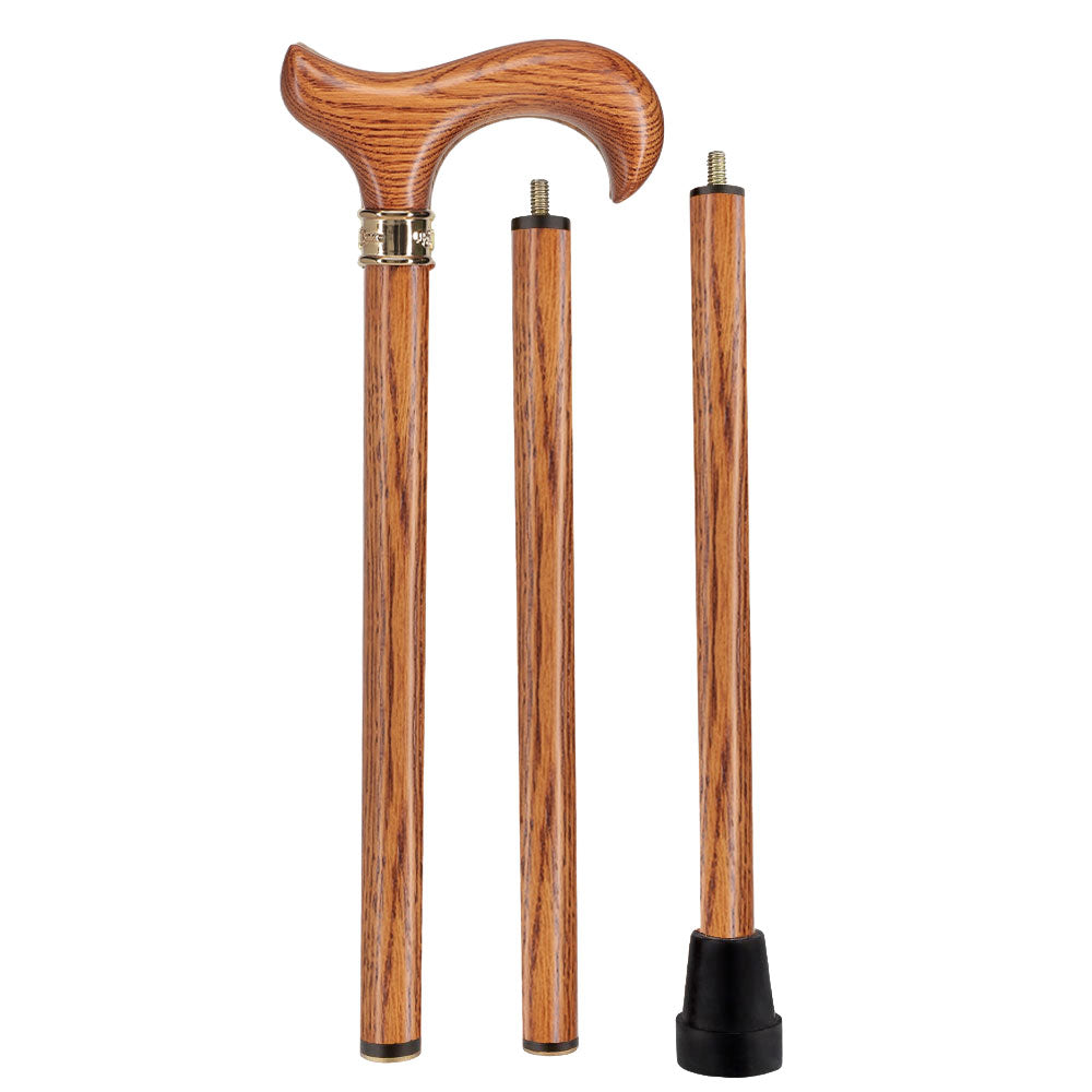 Handcrafted Ergonomic Wooden Walking Cane for Men and Women - Stylish Men's  Oak Wood Cane - Fashionable Walking Stick