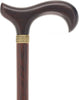 Luxury Wenge Derby Cane - 3-Piece with Brass Collar