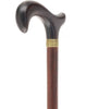 Luxury Wenge Derby Cane - 3-Piece with Brass Collar