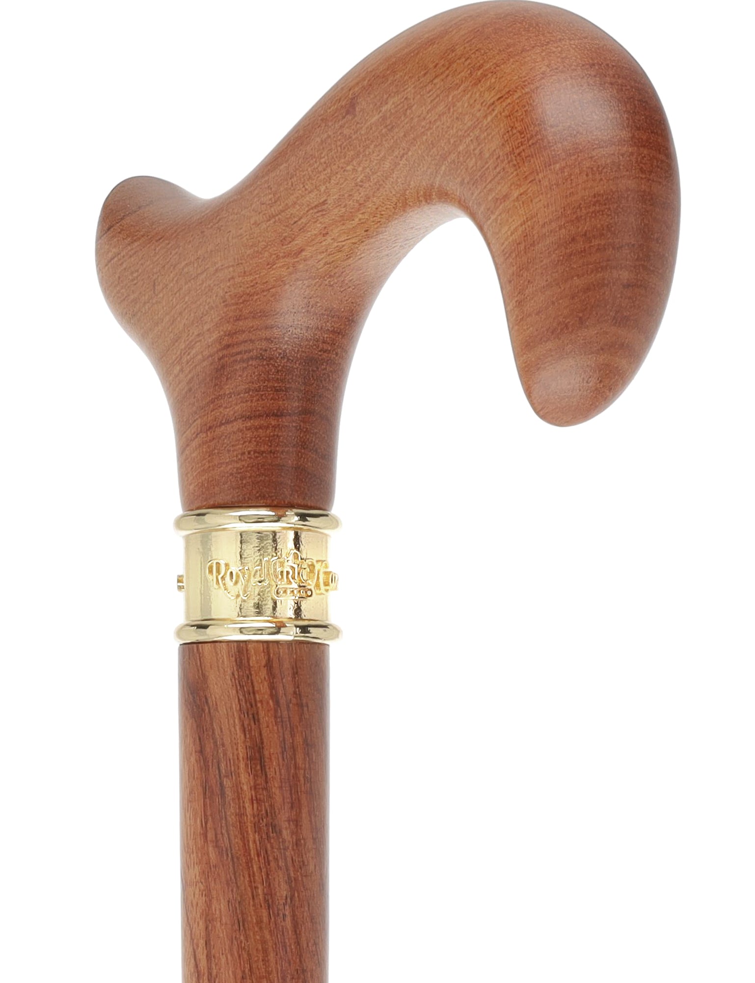 Tri-Fold Wood Cane: Luxury Rosewood Screw-Apart Storage