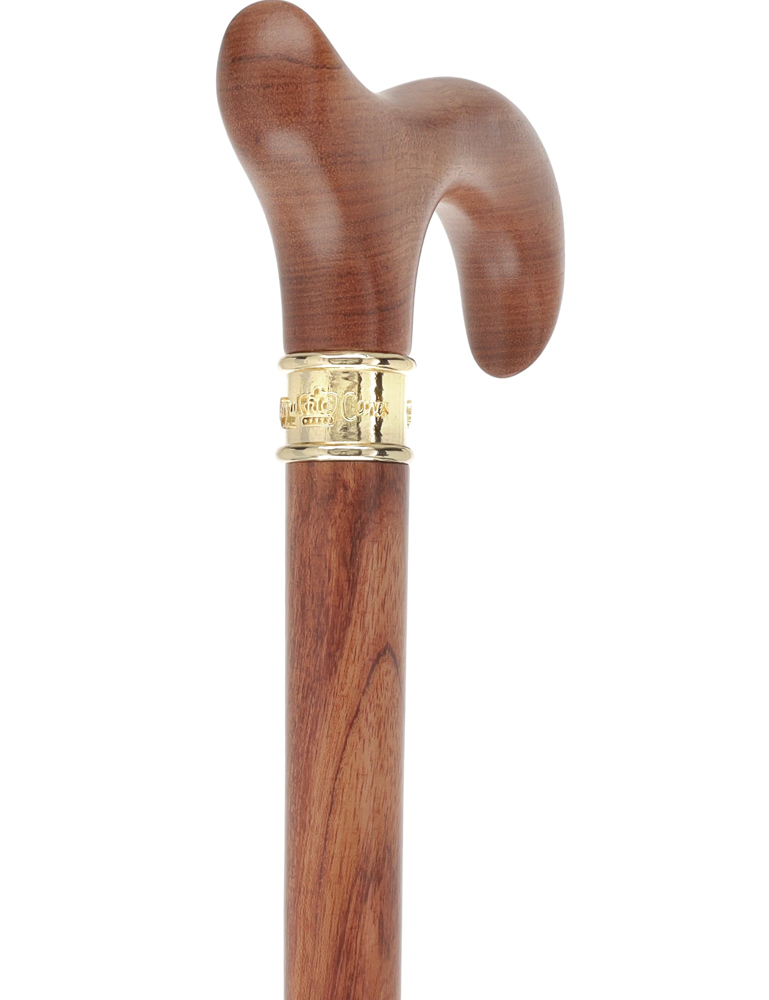 Tri-Fold Wood Cane: Luxury Rosewood Screw-Apart Storage
