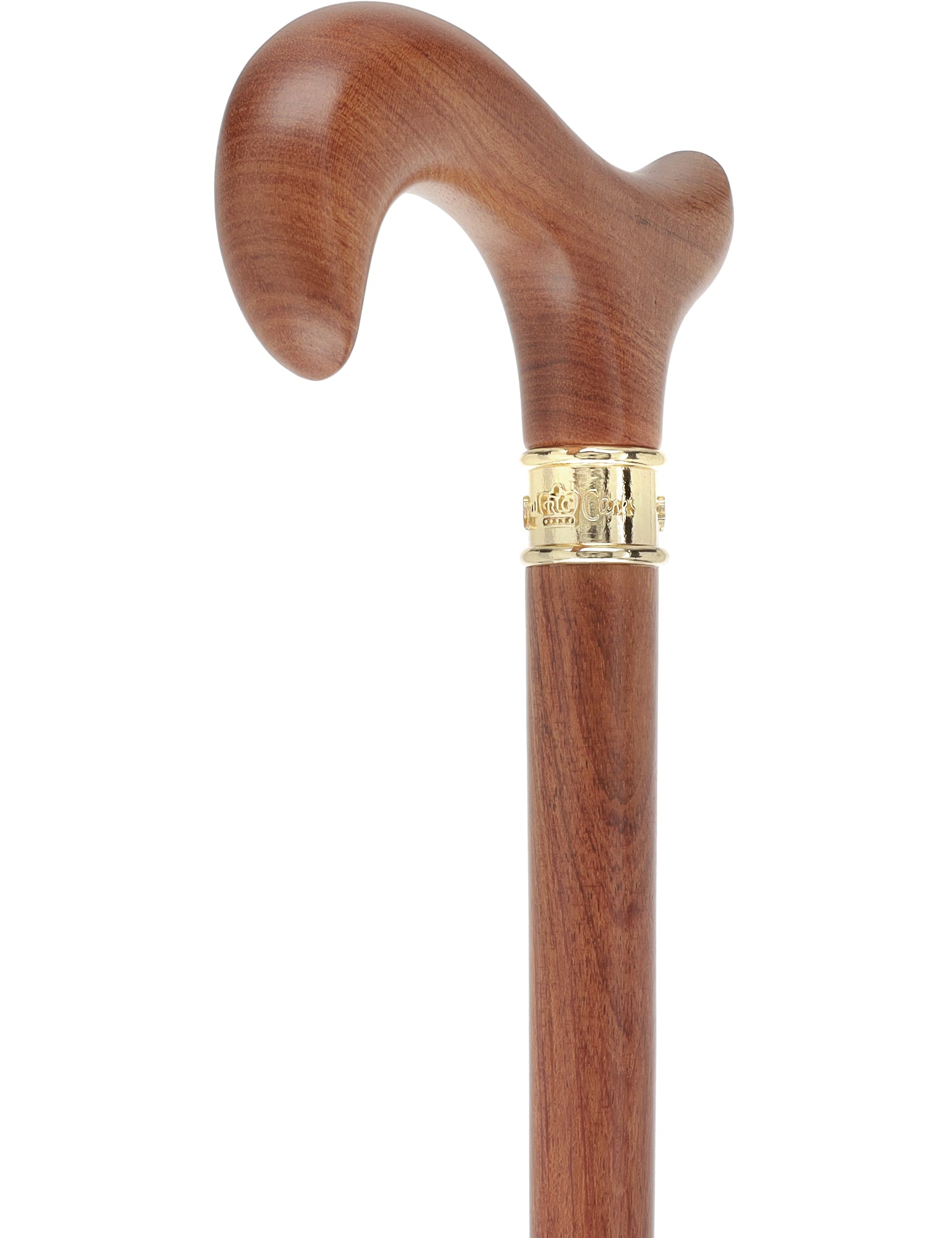 Tri-Fold Wood Cane: Luxury Rosewood Screw-Apart Storage