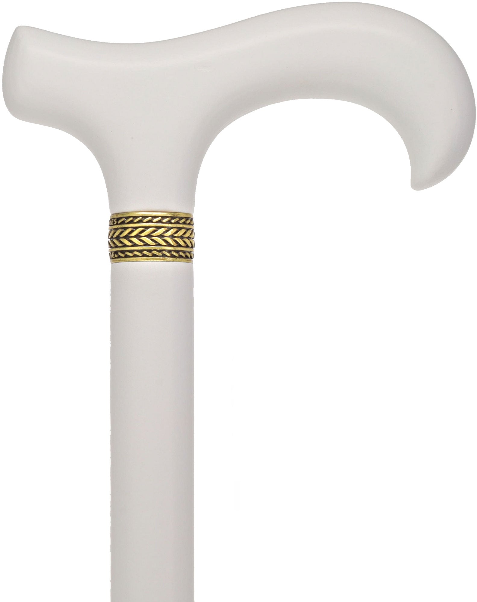 Super Strong Derby Handle Cane - Ash Wood, Pewter Wheat Collar, Matching Stain, 3 Color Options