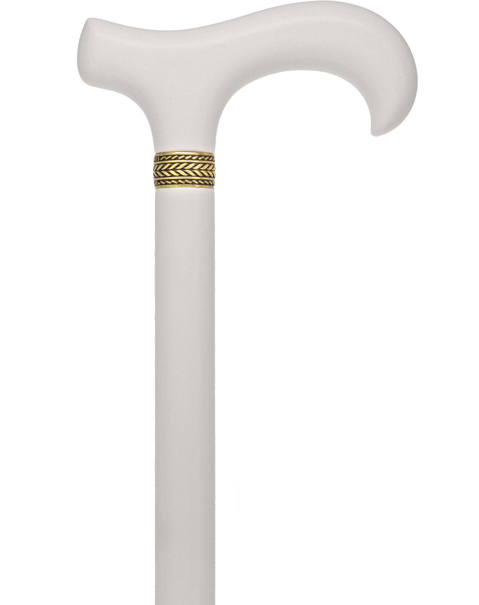 Super Strong Derby Handle Cane - Ash Wood, Pewter Wheat Collar, Matching Stain, 3 Color Options