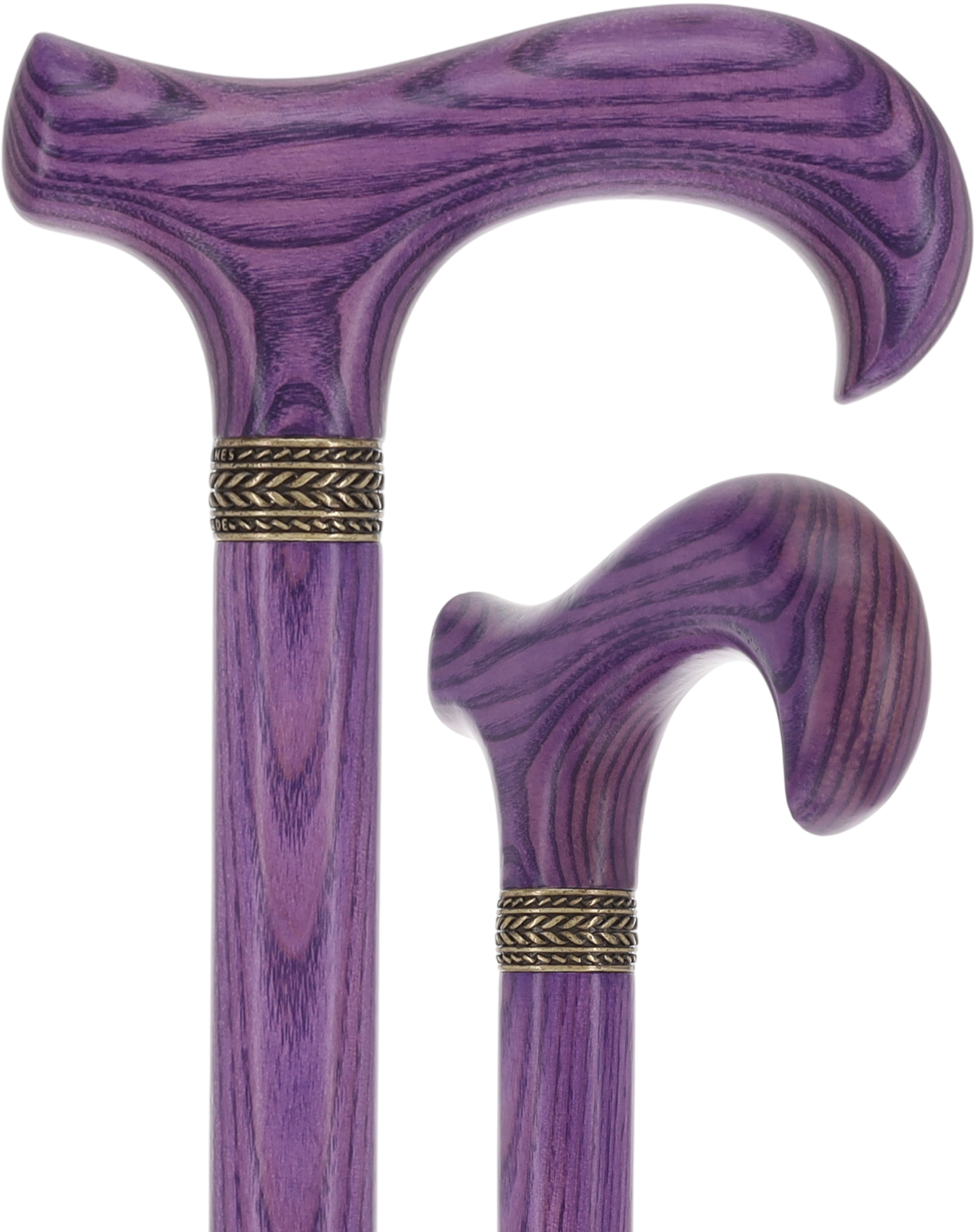 Vivid Purple Derby Cane with Premium Ash Wood Shaft
