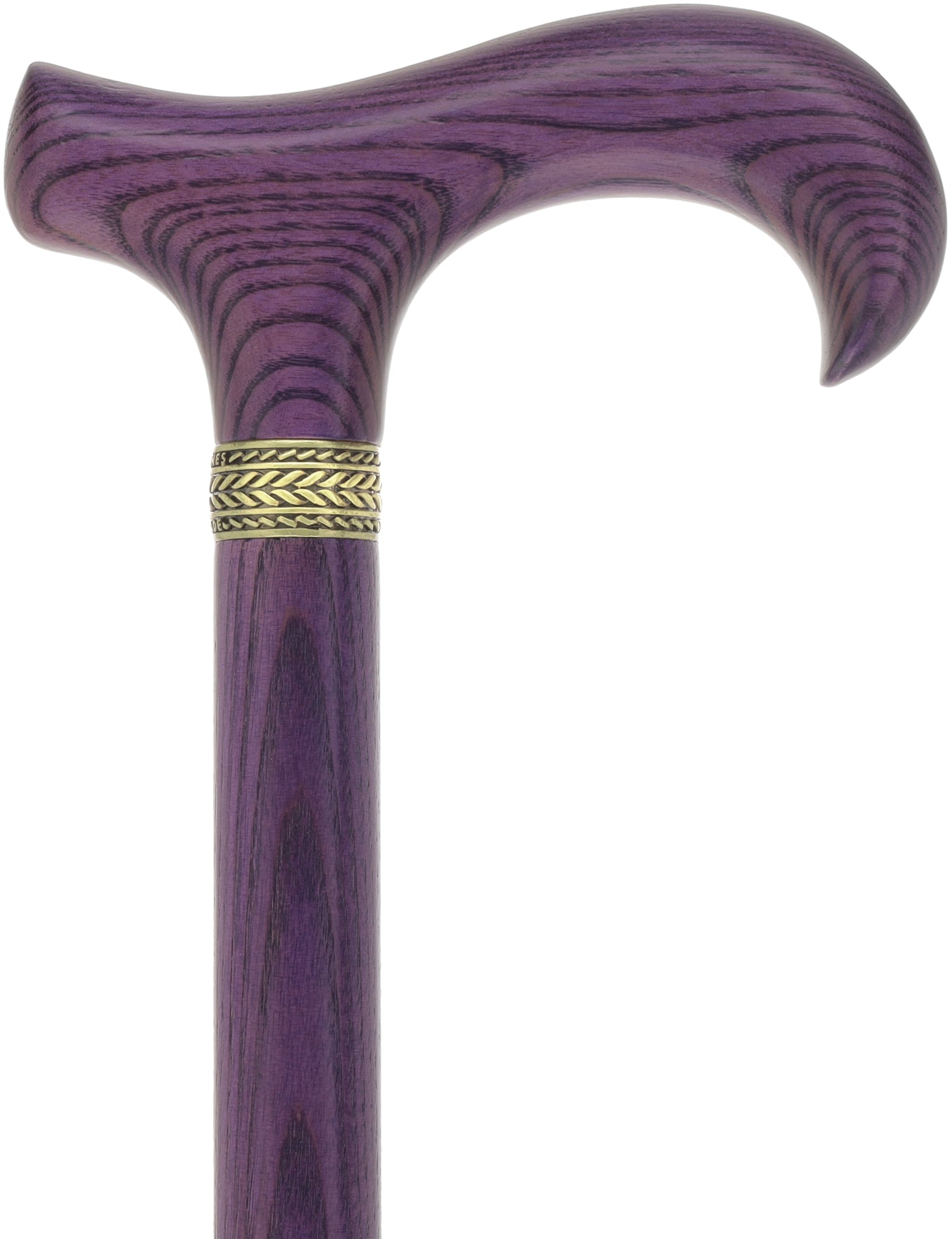 Derby Handle - XL Size - Extra Long & Strong (All Purple, Pewter Collar)