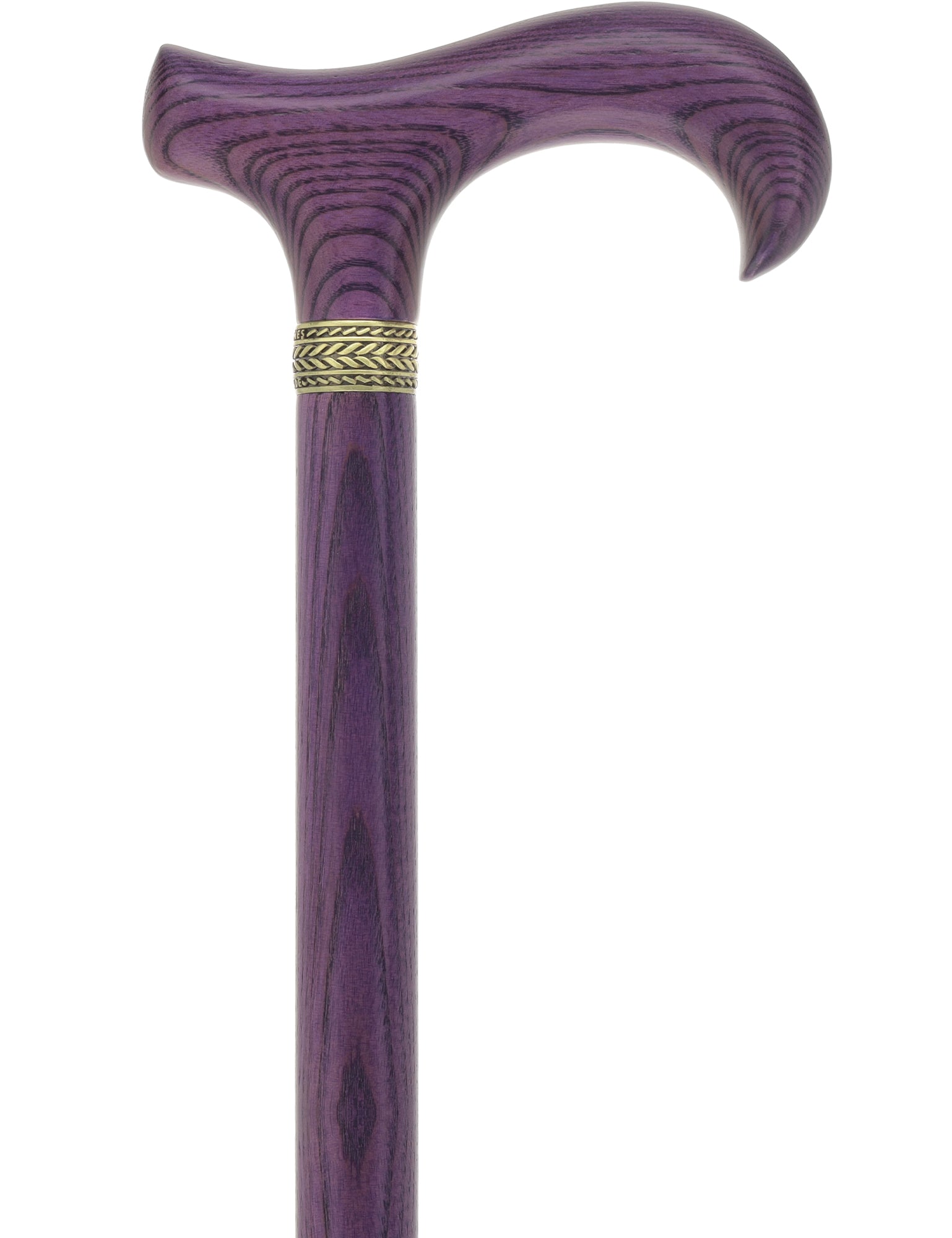 Derby Handle - XL Size - Extra Long & Strong (All Purple, Pewter Collar)
