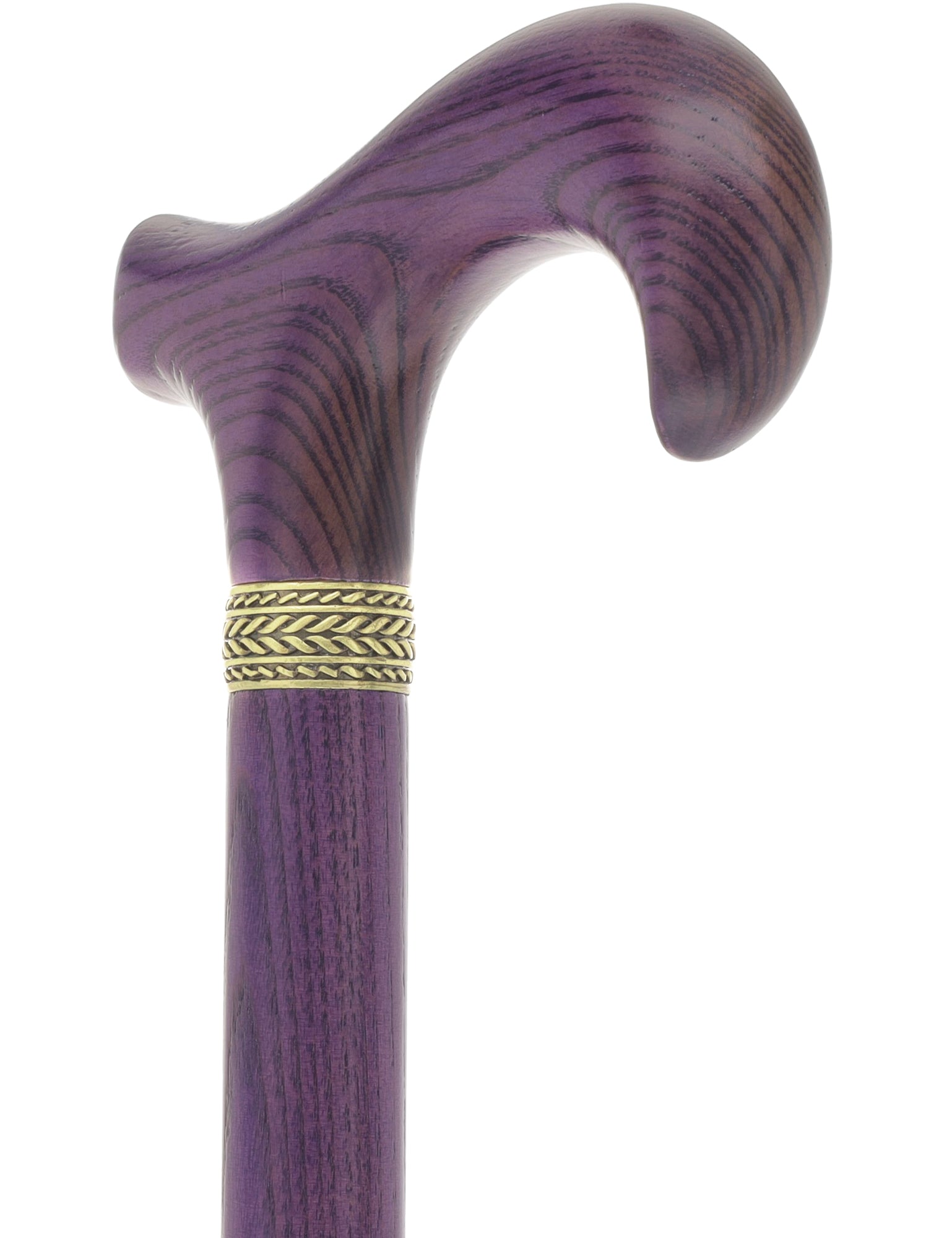 Derby Handle - XL Size - Extra Long & Strong (All Purple, Pewter Collar)