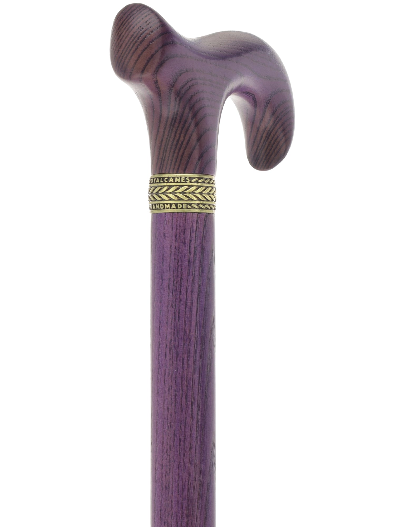 Derby Handle - XL Size - Extra Long & Strong (All Purple, Pewter Collar)
