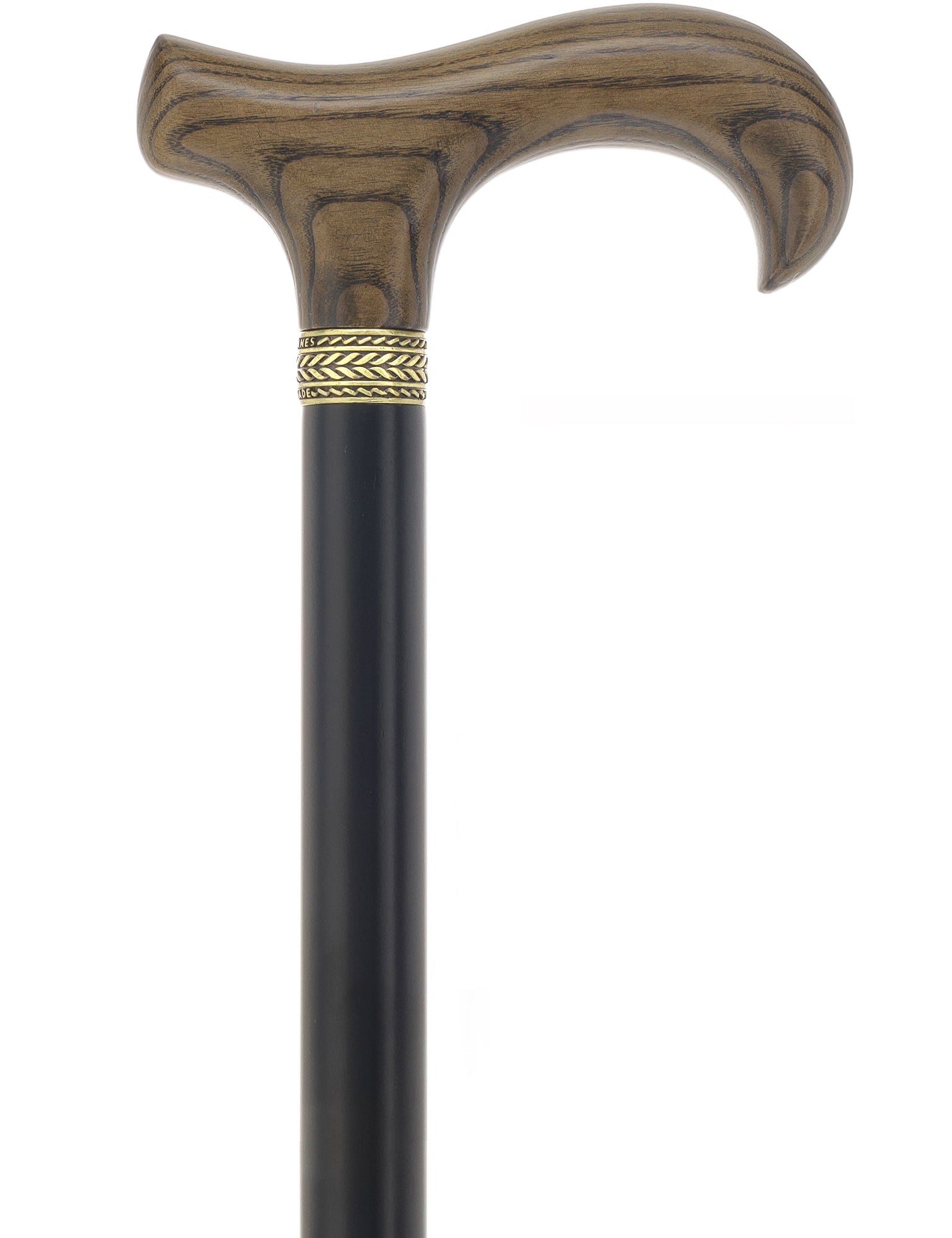 Royal Canes Standard Size Classic Derby: Wood-Stained, Pewter Collar, 6 Color Options