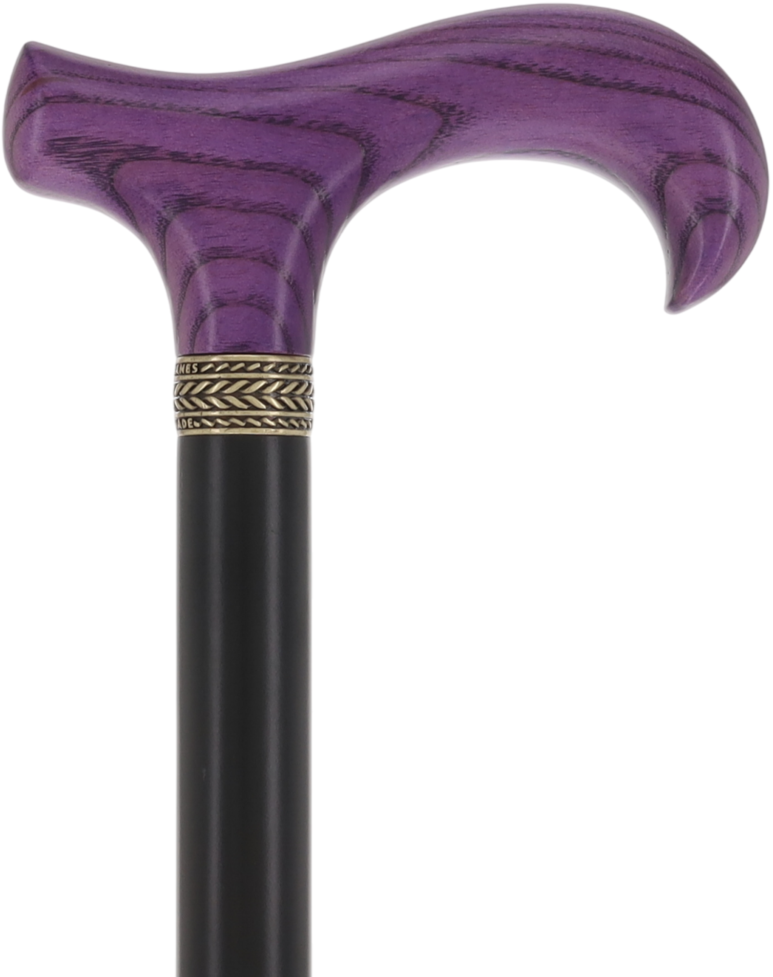 Derby Handle - XL Size - Extra Long & Strong (Purple, Black, Pewter Collar)