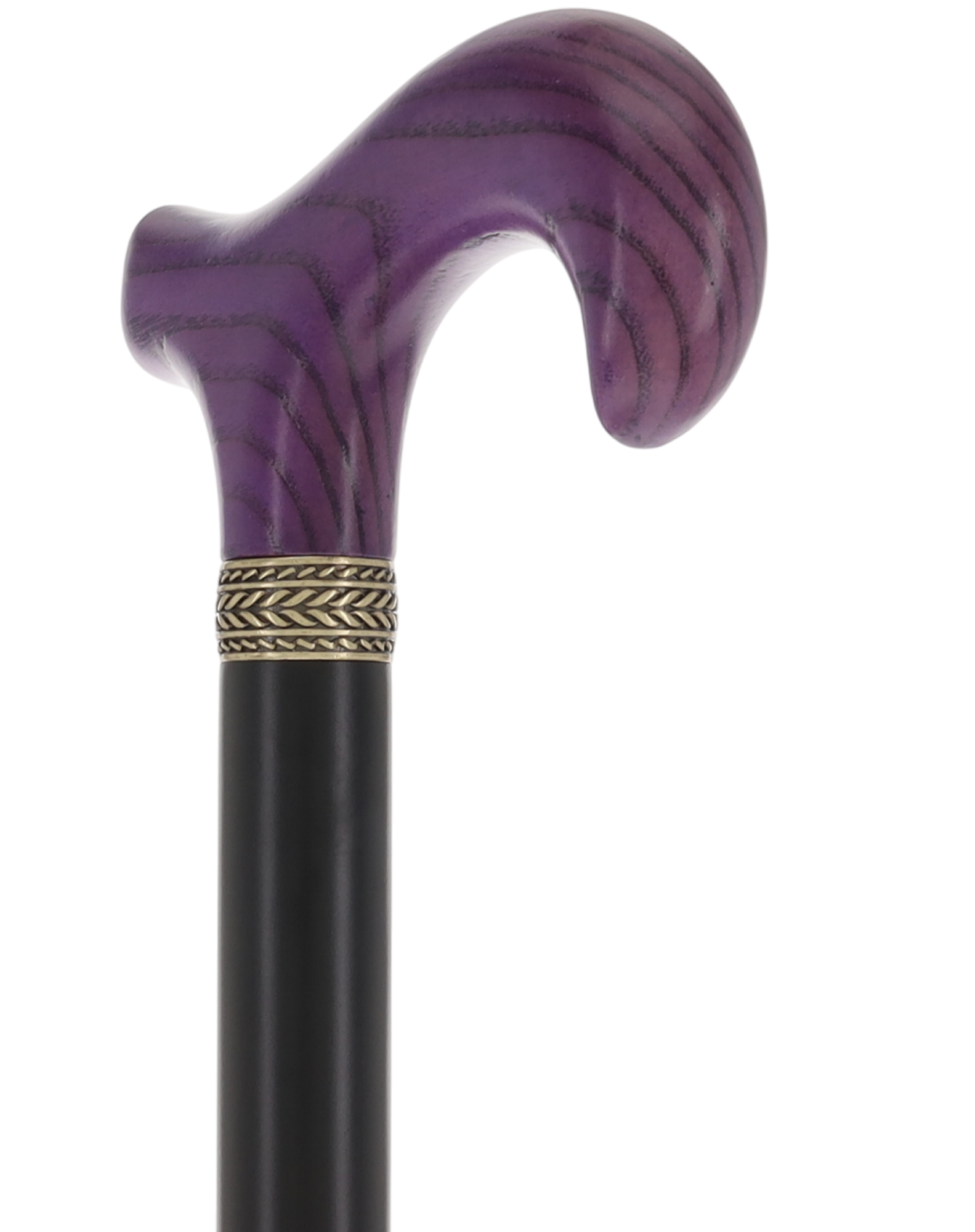 Derby Handle - XL Size - Extra Long & Strong (Purple, Black, Pewter Collar)