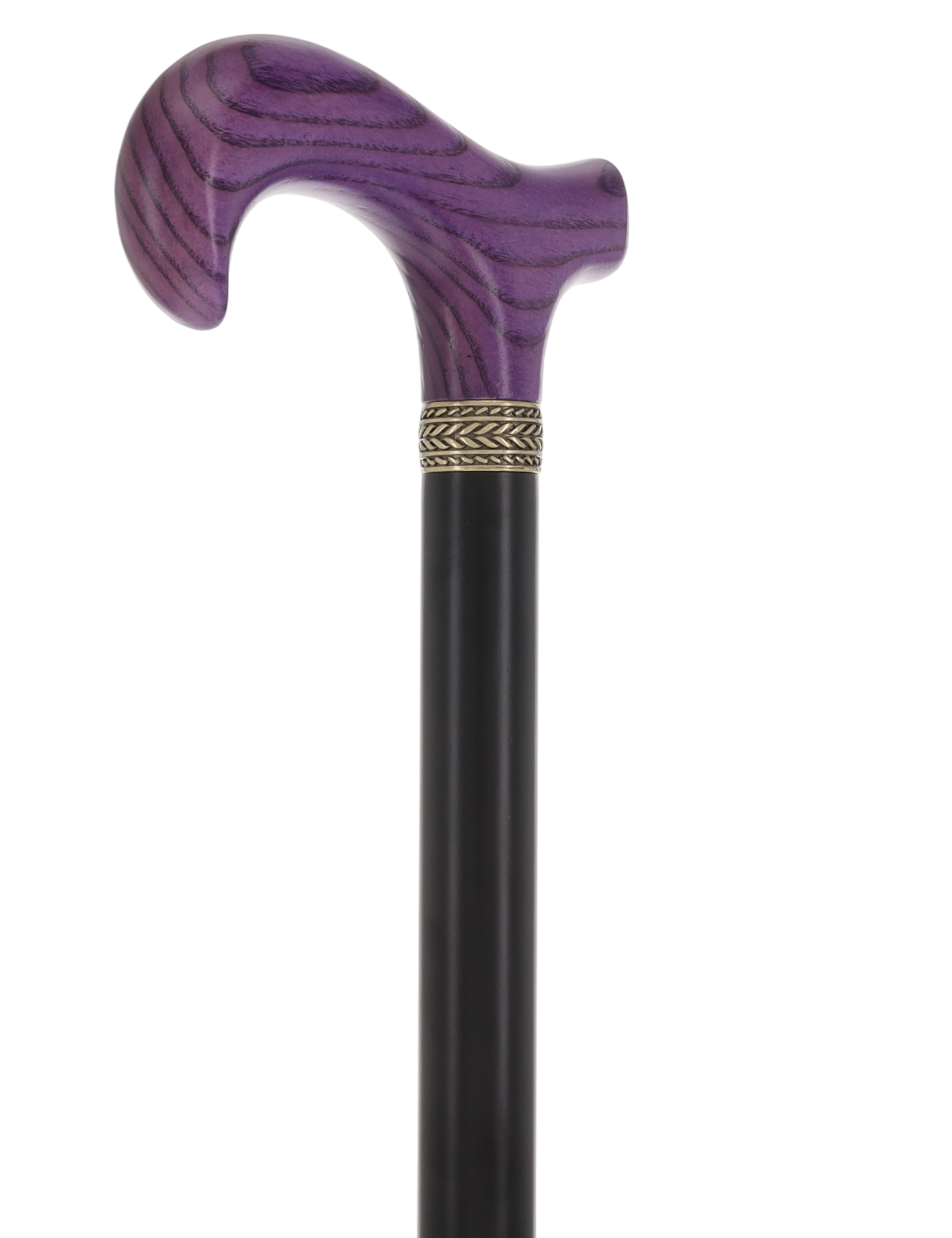 Derby Handle - XL Size - Extra Long & Strong (Purple, Black, Pewter Collar)