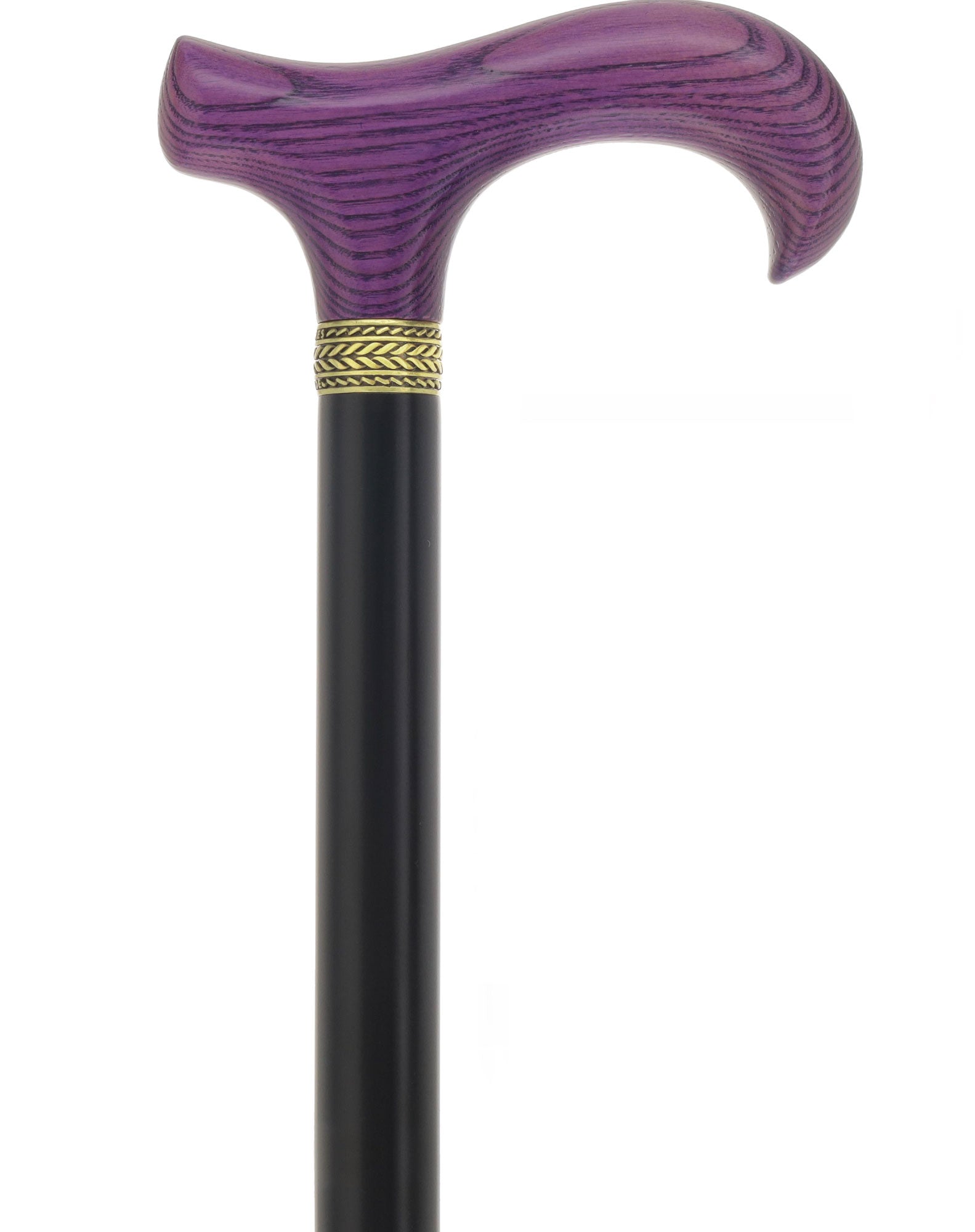 Royal Canes Standard Size Classic Derby: Wood-Stained, Pewter Collar, 6 Color Options