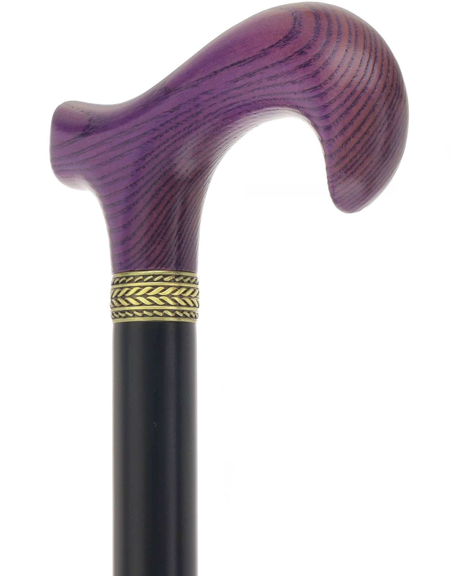 Royal Canes Standard Size Classic Derby: Wood-Stained, Pewter Collar, 6 Color Options