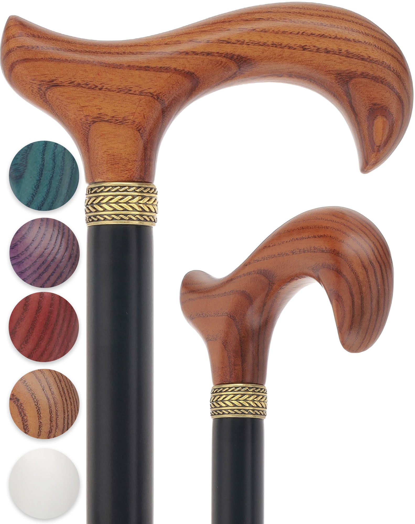 Royal Canes Extra Strength Classic Derby: 42.5" Extra Tall & Large Grip - 6 color options