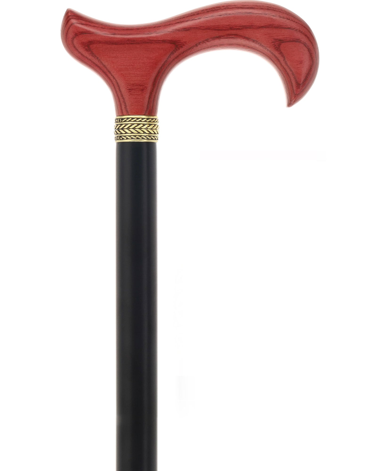 Royal Canes Standard Size Classic Derby: Wood-Stained, Pewter Collar, 6 Color Options
