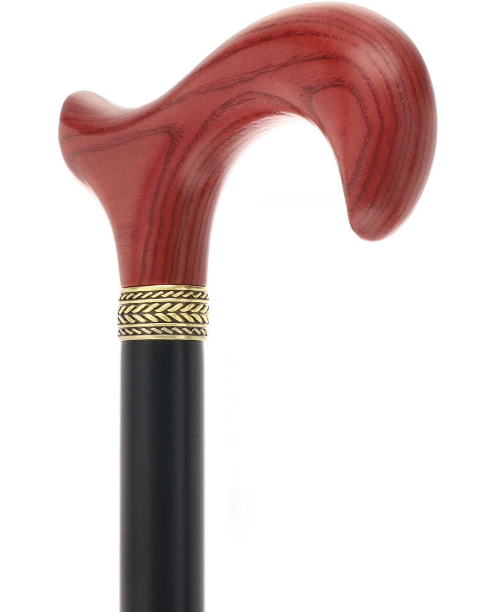 Royal Canes Standard Size Classic Derby: Wood-Stained, Pewter Collar, 6 Color Options