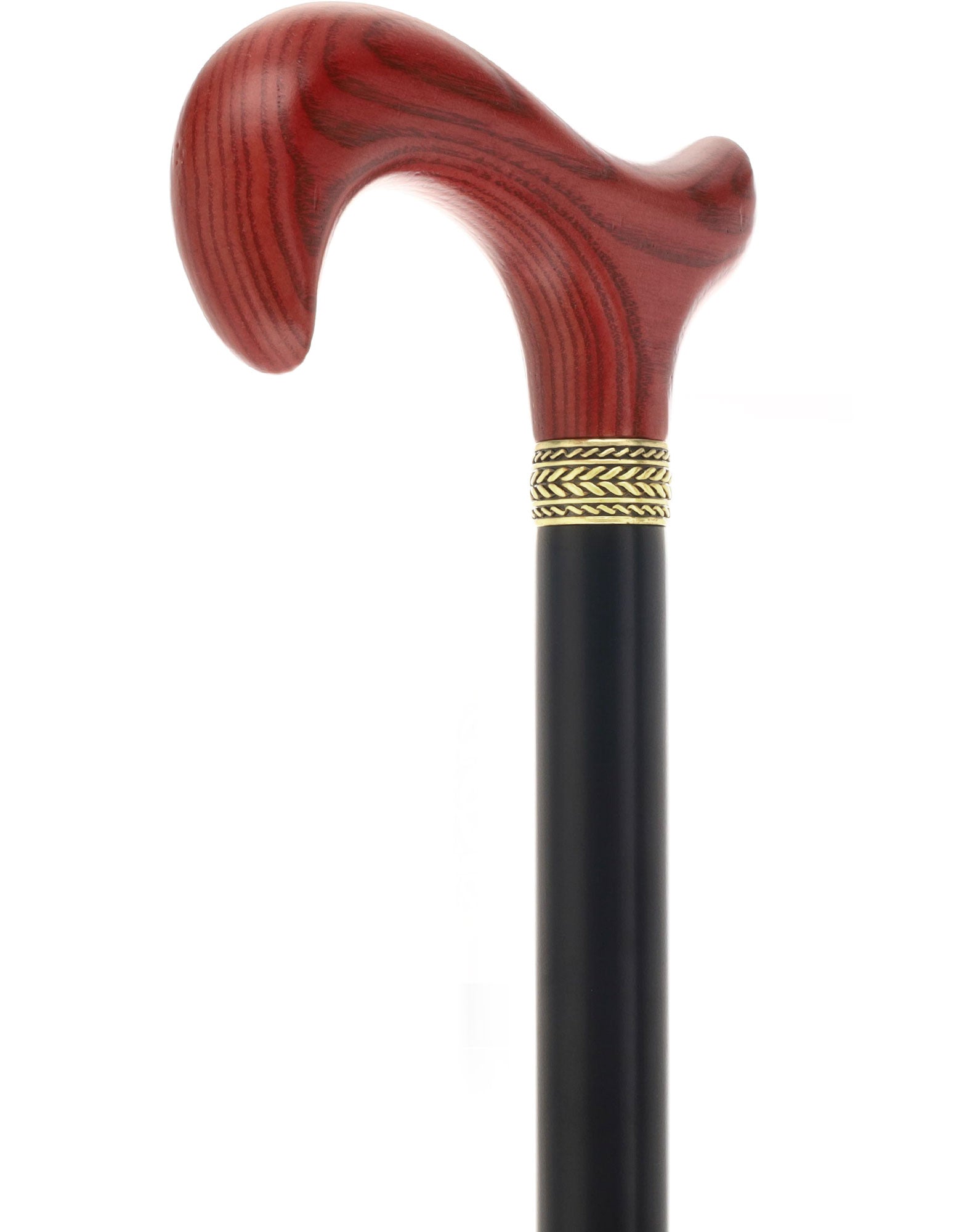 Royal Canes Standard Size Classic Derby: Wood-Stained, Pewter Collar, 6 Color Options
