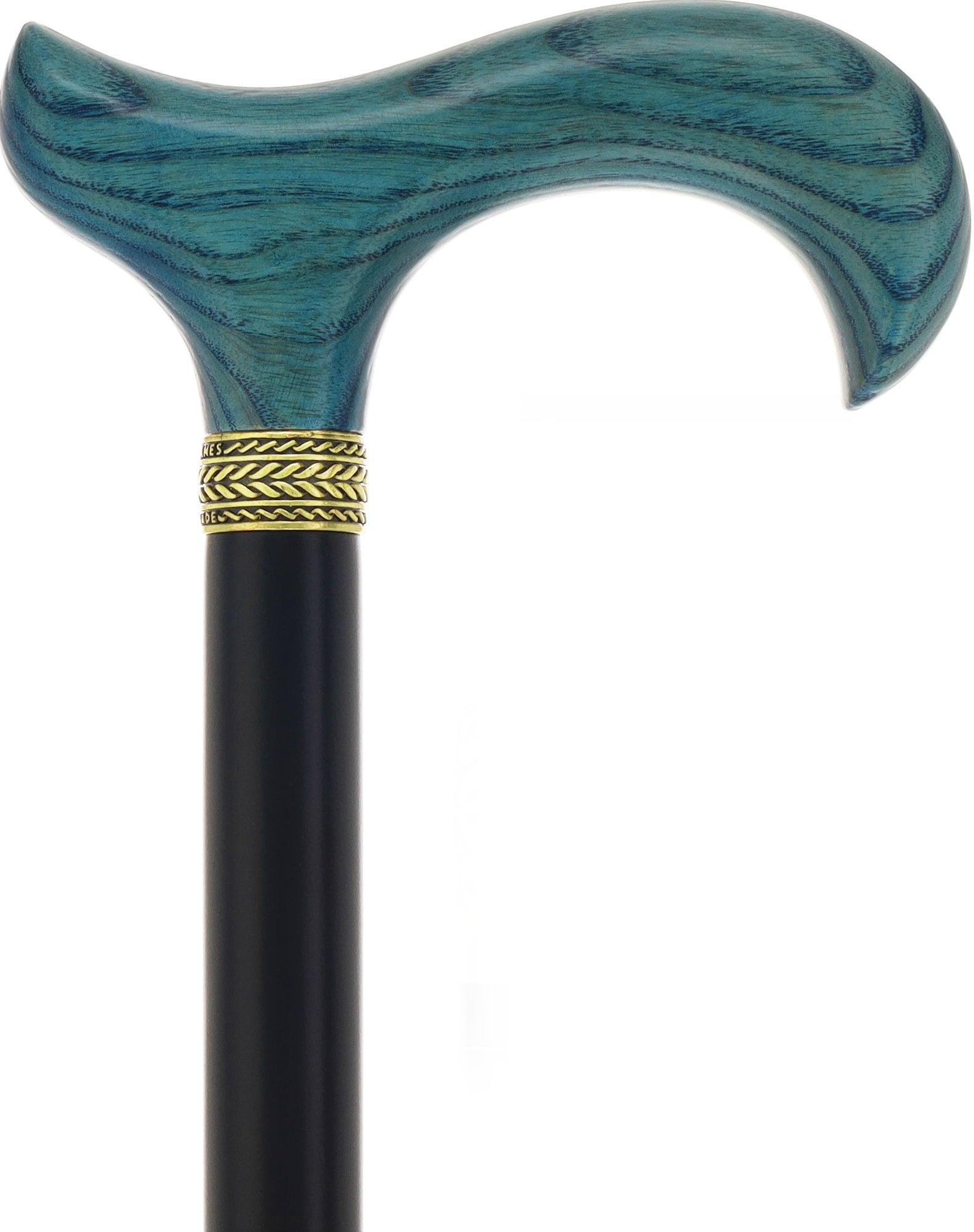 Royal Canes Standard Size Classic Derby: Wood-Stained, Pewter Collar, 6 Color Options