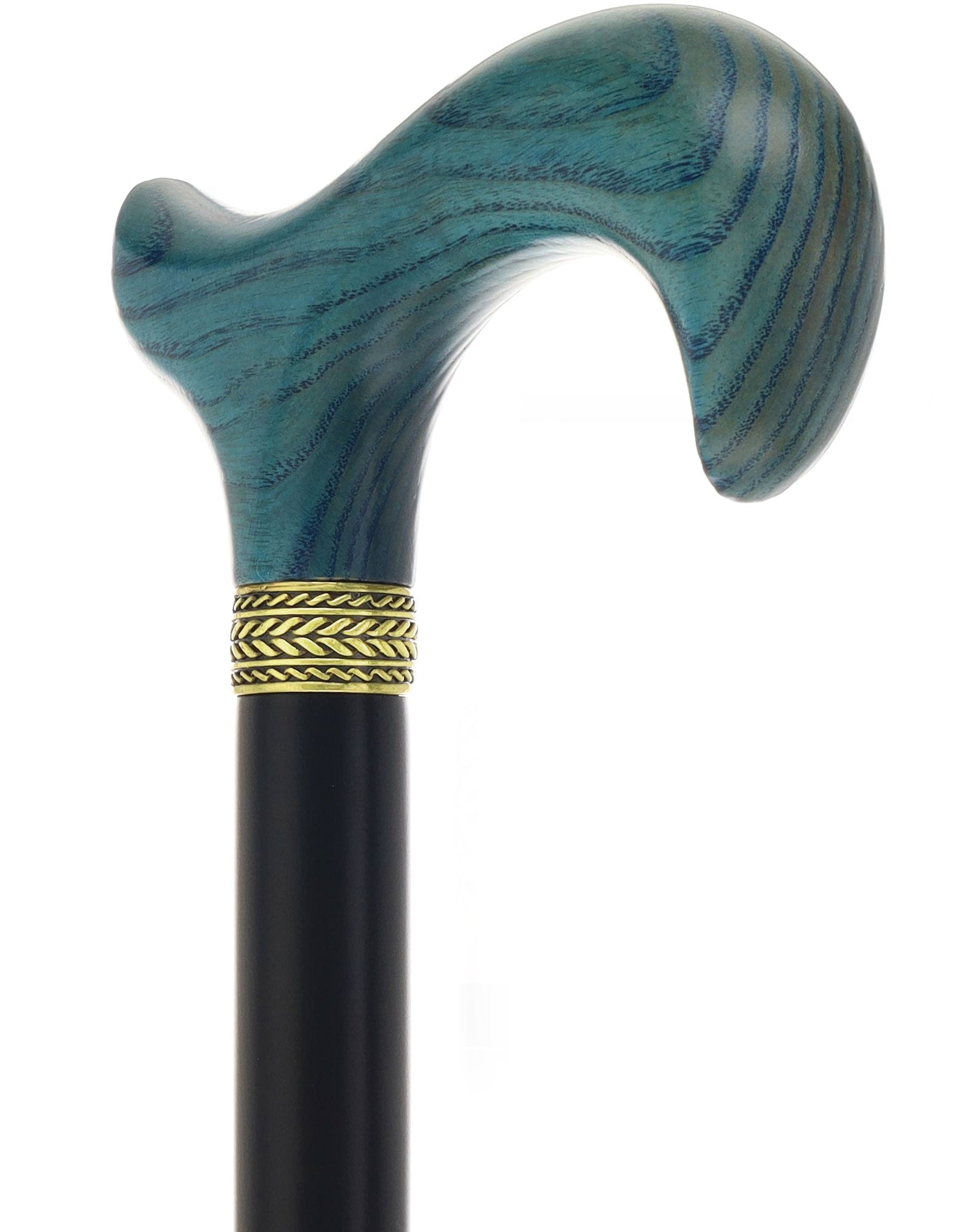 Royal Canes Standard Size Classic Derby: Wood-Stained, Pewter Collar, 6 Color Options