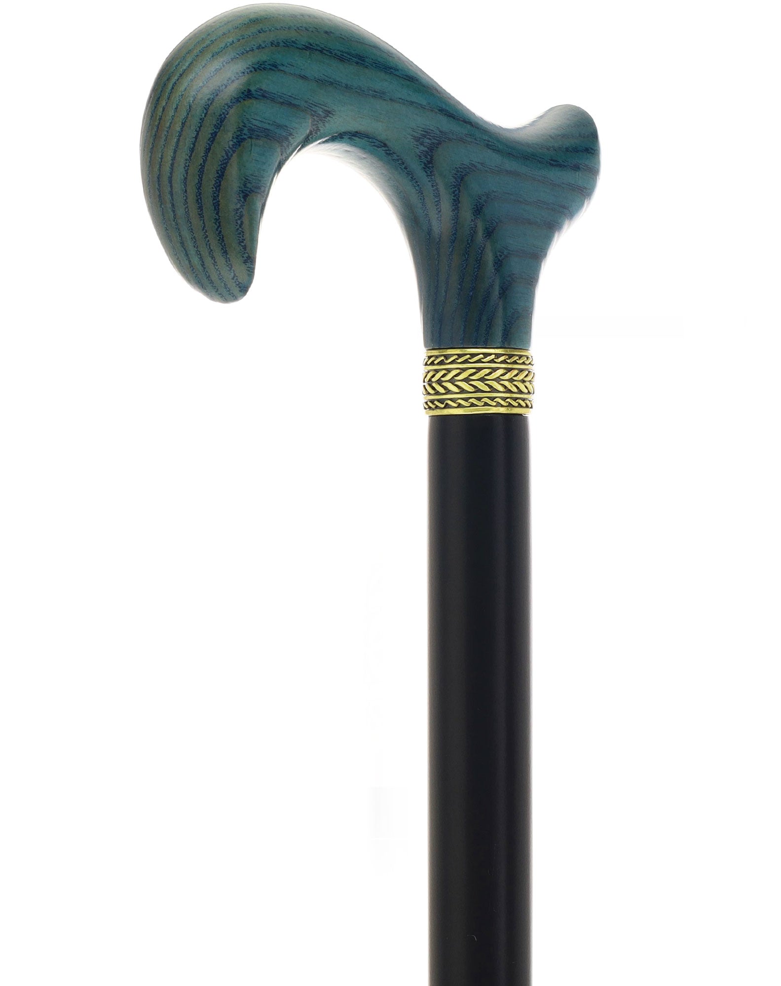Royal Canes Standard Size Classic Derby: Wood-Stained, Pewter Collar, 6 Color Options