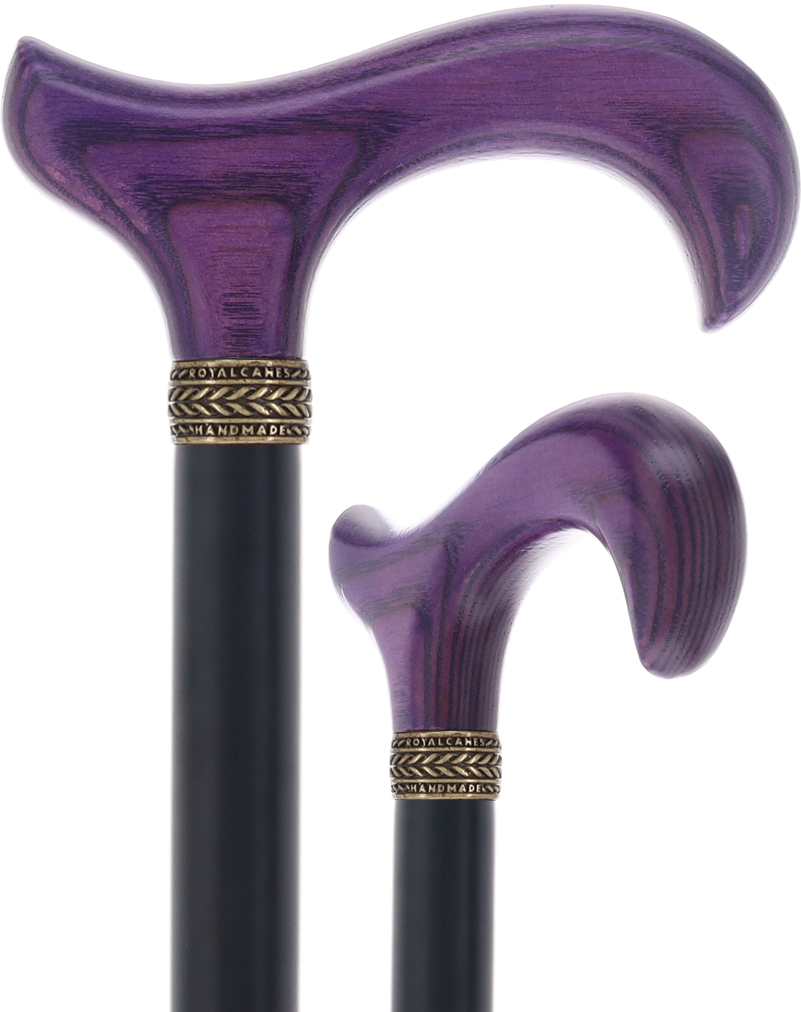 Derby Handle Standard Size (Purple, Black, Pewter Collar)