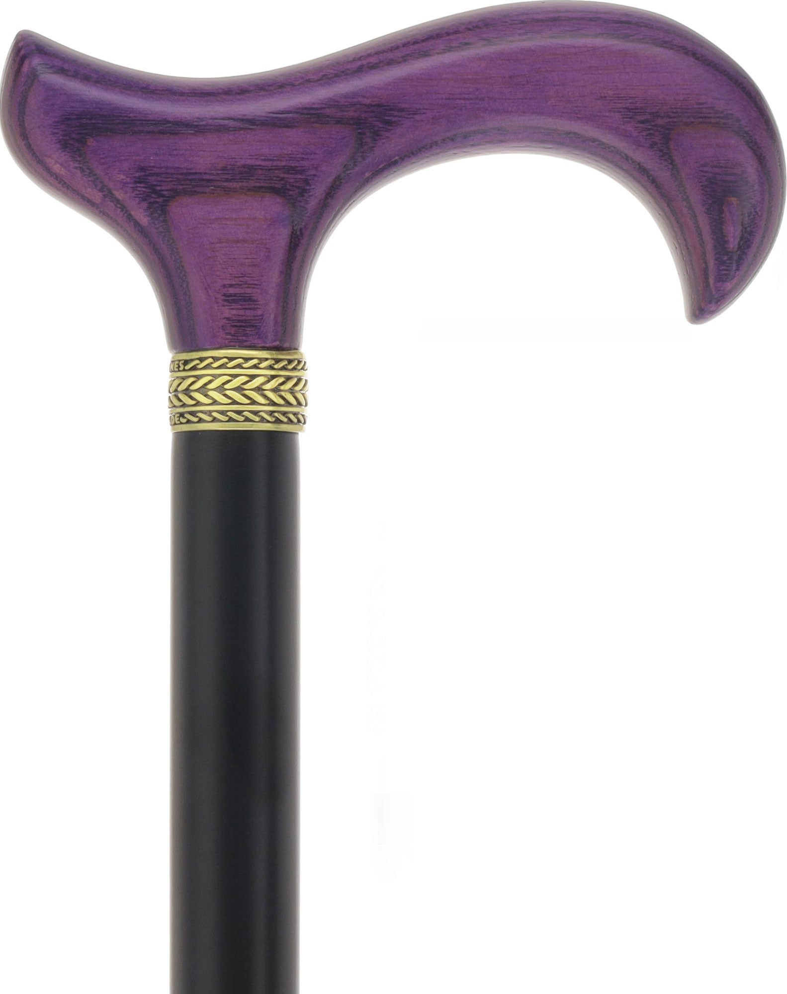 Royal Canes Standard Size Classic Derby: Wood-Stained, Pewter Collar, 6 Color Options