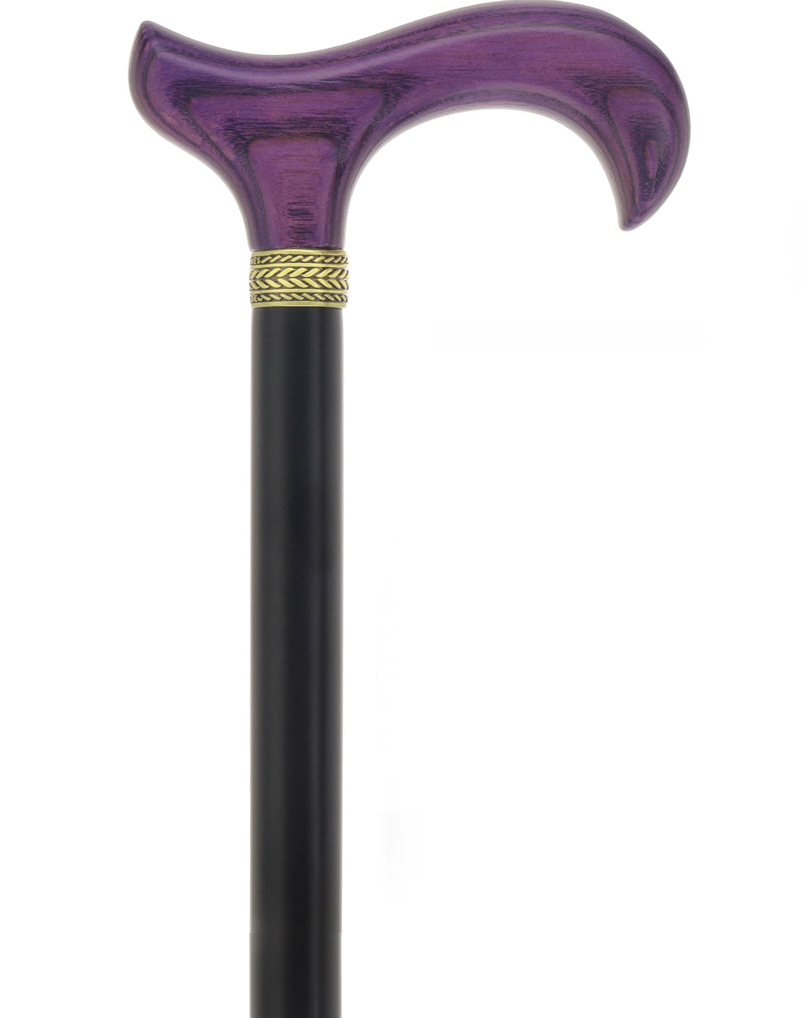 Royal Canes Standard Size Classic Derby: Wood-Stained, Pewter Collar, 6 Color Options