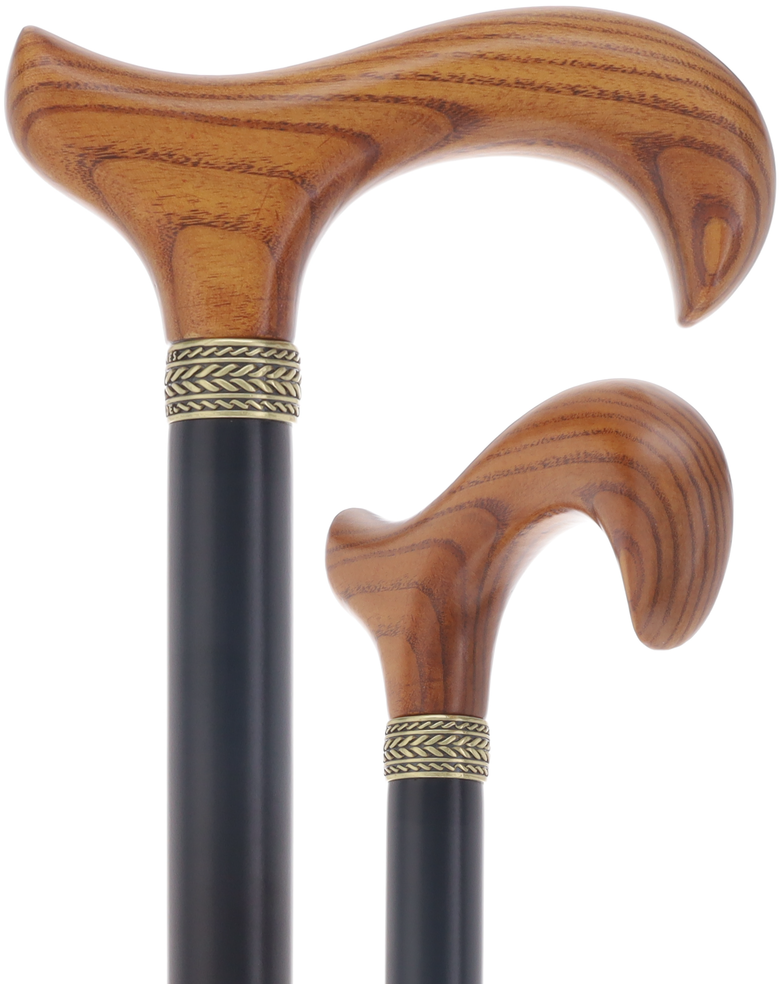 Derby Handle - Standard Size (Expresso Brown, Black, Pewter Collar)