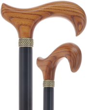 Derby Handle - Standard Size (Expresso Brown, Black, Pewter Collar)