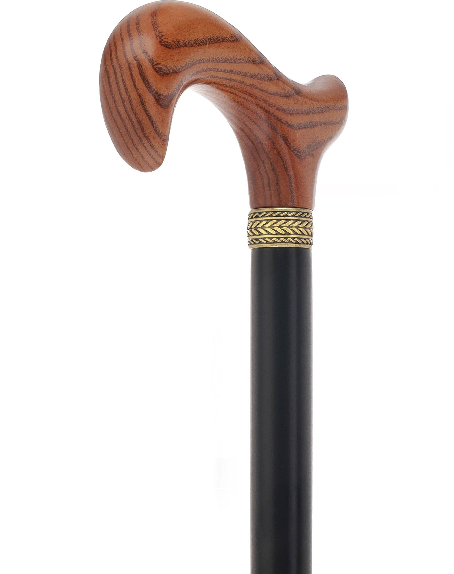 Derby Handle - Standard Size (Expresso Brown, Black, Pewter Collar)