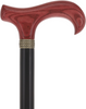 Derby Handle - XL Size - Extra Long & Strong (Mahogany, Black, Pewter Collar)
