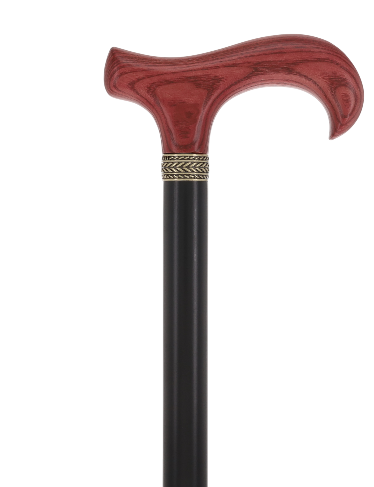 Derby Handle - XL Size - Extra Long & Strong (Mahogany, Black, Pewter Collar)