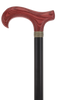 Derby Handle - XL Size - Extra Long & Strong (Mahogany, Black, Pewter Collar)