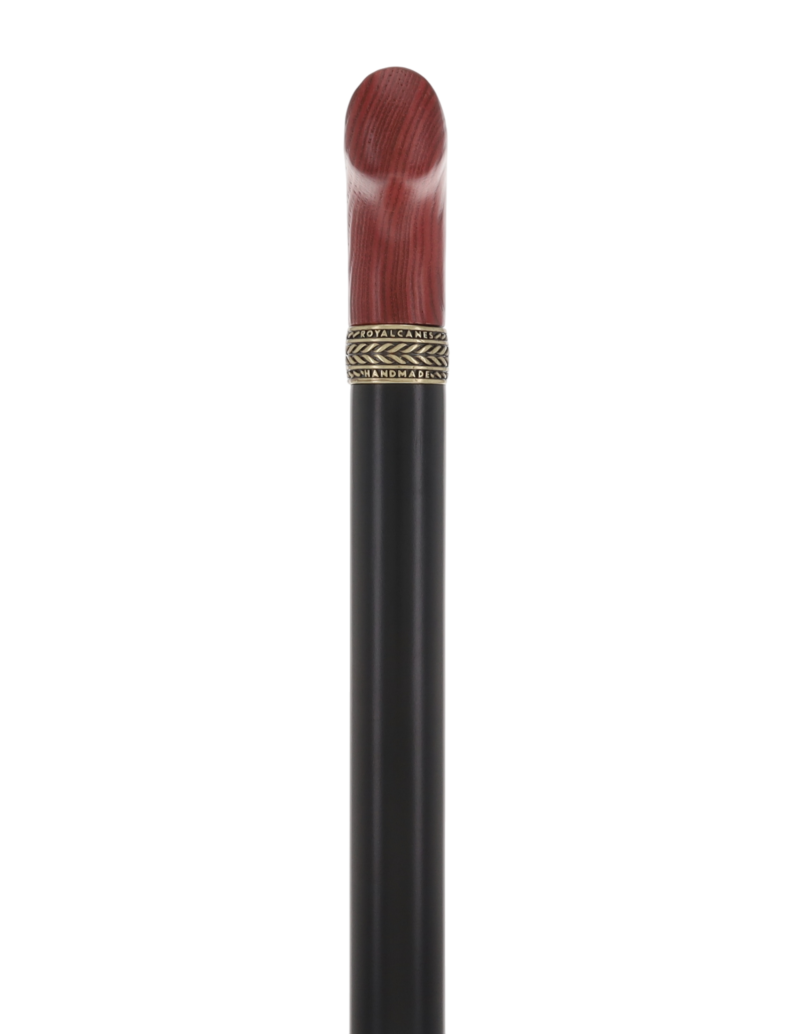 Derby Handle - XL Size - Extra Long & Strong (Mahogany, Black, Pewter Collar)