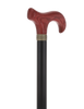Derby Handle - XL Size - Extra Long & Strong (Mahogany, Black, Pewter Collar)