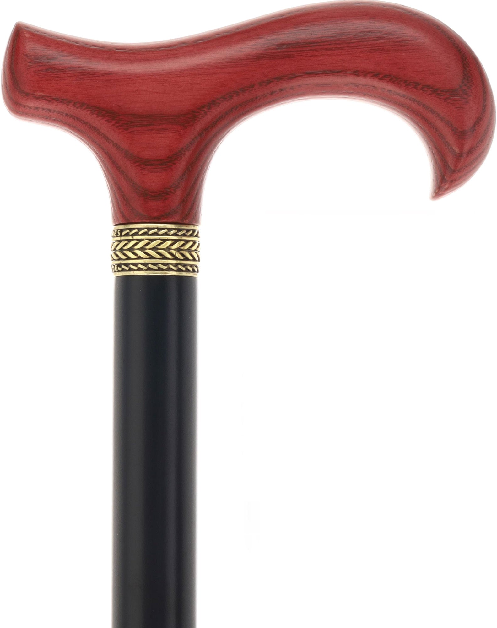 Royal Canes Standard Size Classic Derby: Wood-Stained, Pewter Collar, 6 Color Options