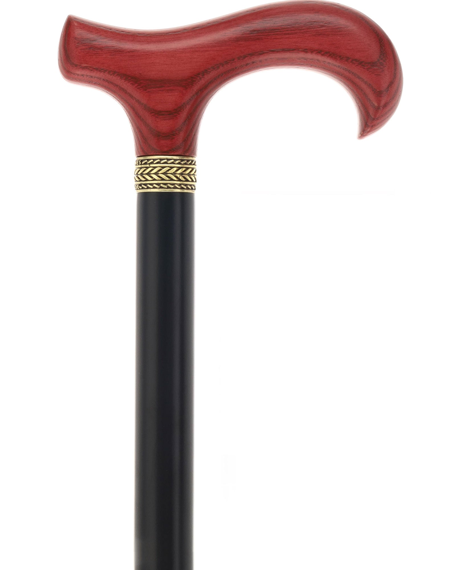 Royal Canes Standard Size Classic Derby: Wood-Stained, Pewter Collar, 6 Color Options