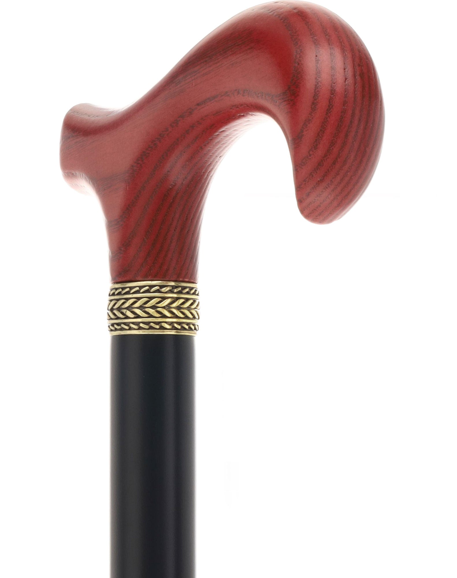 Royal Canes Standard Size Classic Derby: Wood-Stained, Pewter Collar, 6 Color Options
