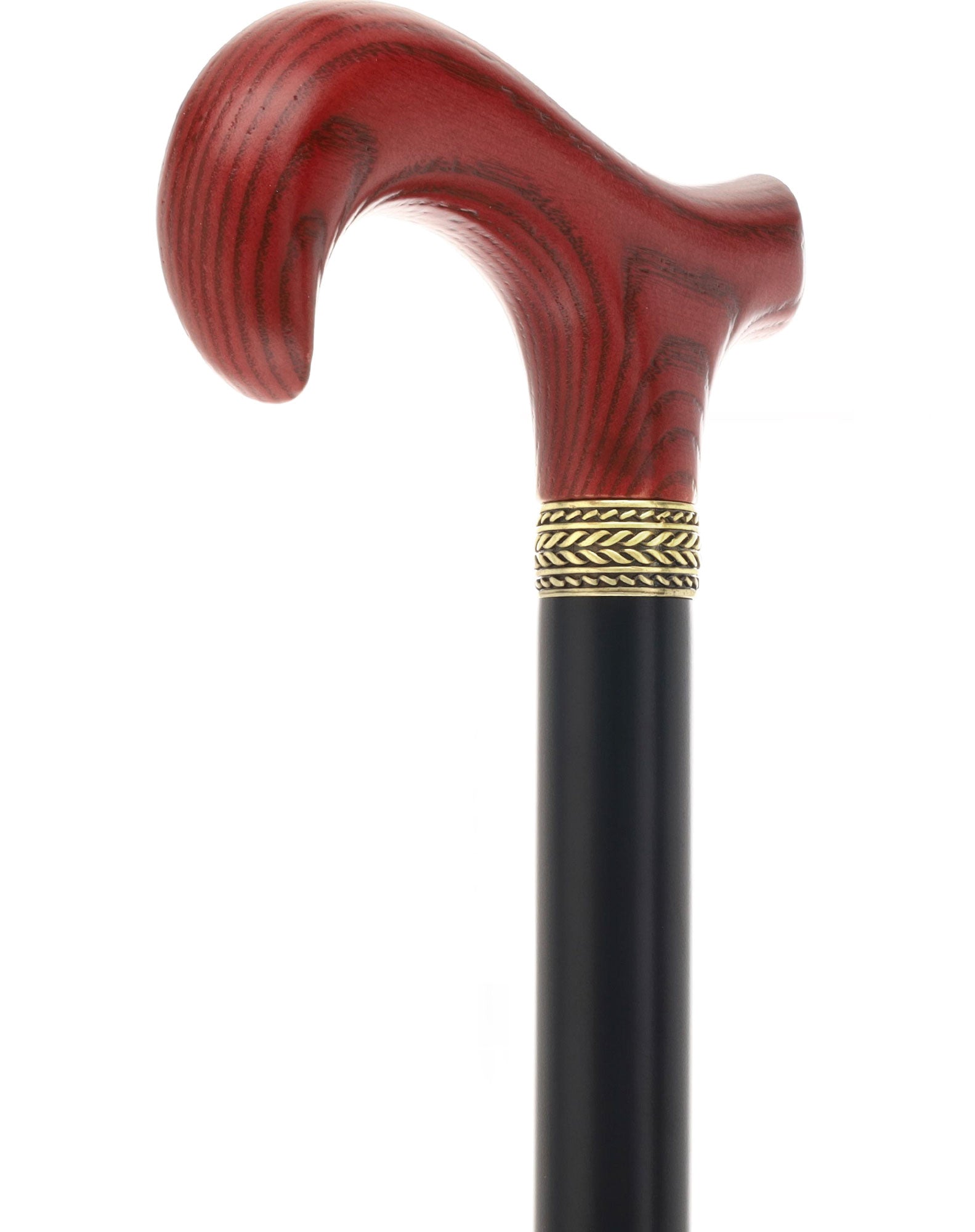 Derby Handle Standard Size (Mahogany, Black, Pewter Collar)