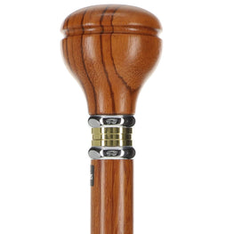 Scratch and Dent Timeless Design: Rosewood Flat Top Knob Handle Walking Stick V3482
