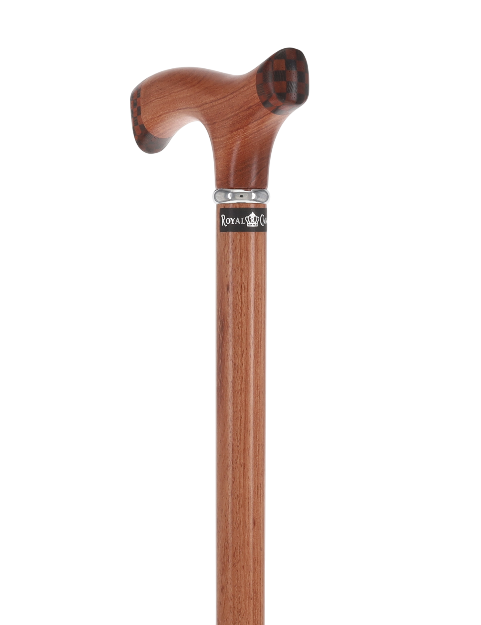 Rosewood 3D Fritz: Unique Inlay Checker Handle Walking Cane