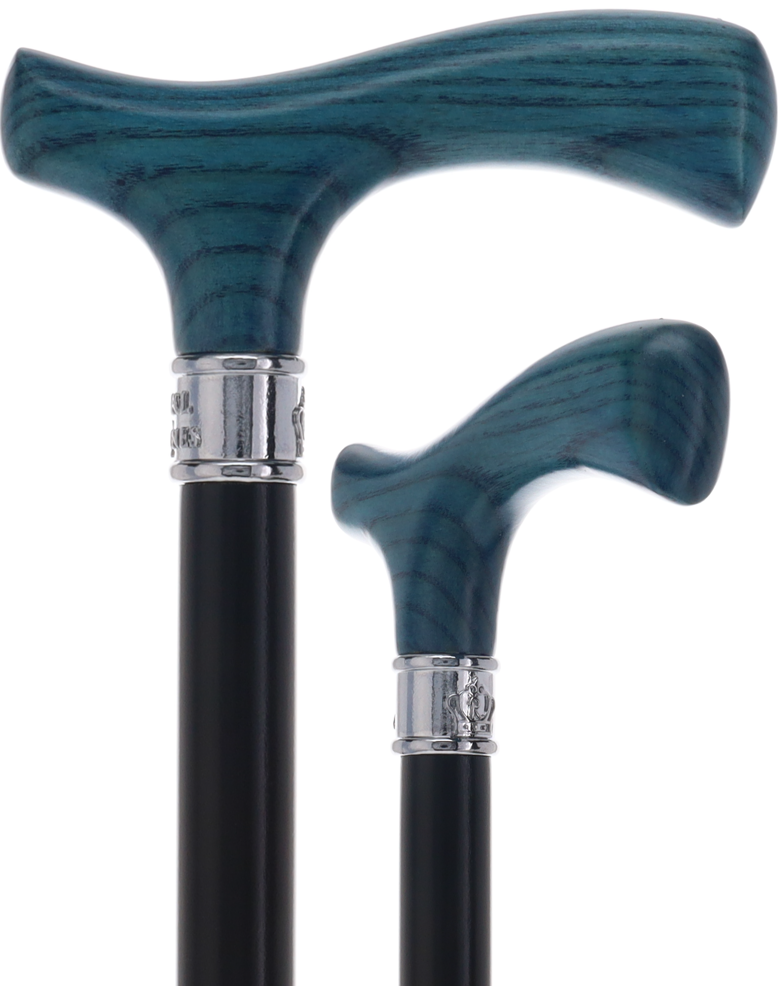 Royal Canes Classic Fritz: Wood-Stained, Pewter Collar (Standard & Slim Profiles)
