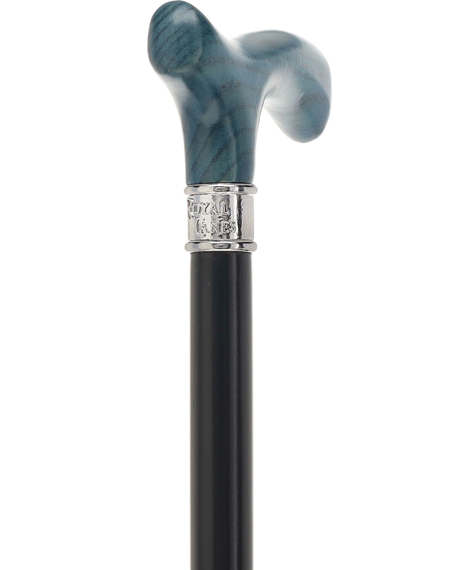 Royal Canes Classic Fritz: Wood-Stained, Pewter Collar (Standard & Slim Profiles)