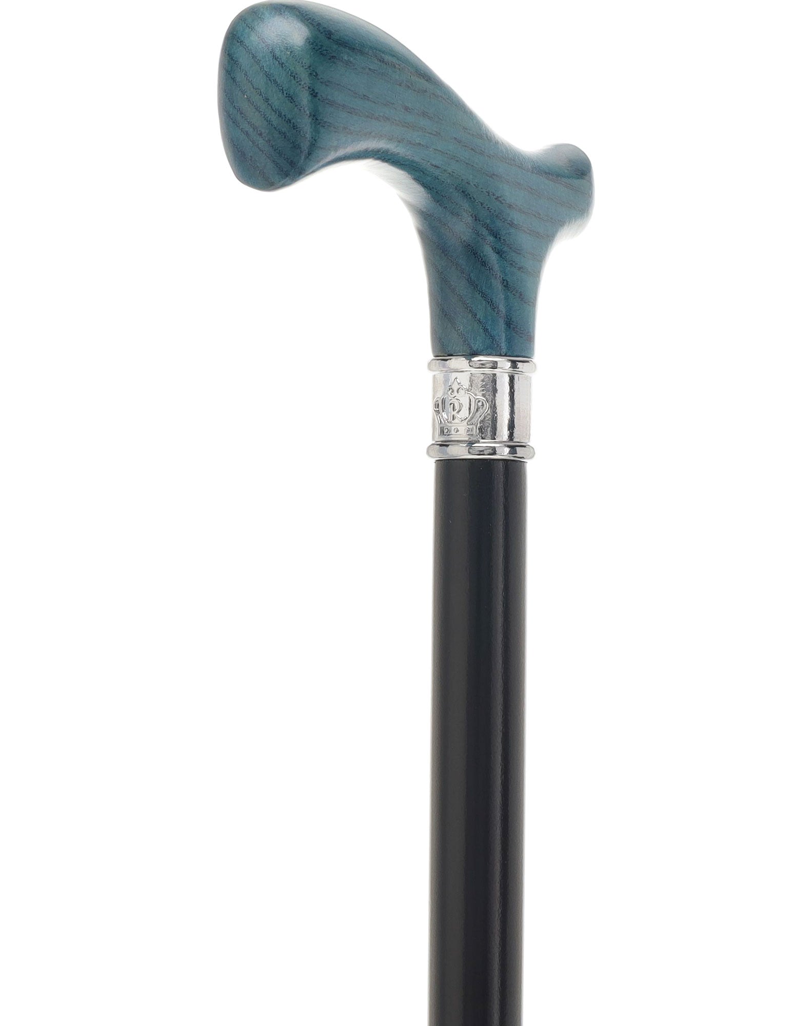 Royal Canes Classic Fritz: Wood-Stained, Pewter Collar (Standard & Slim Profiles)