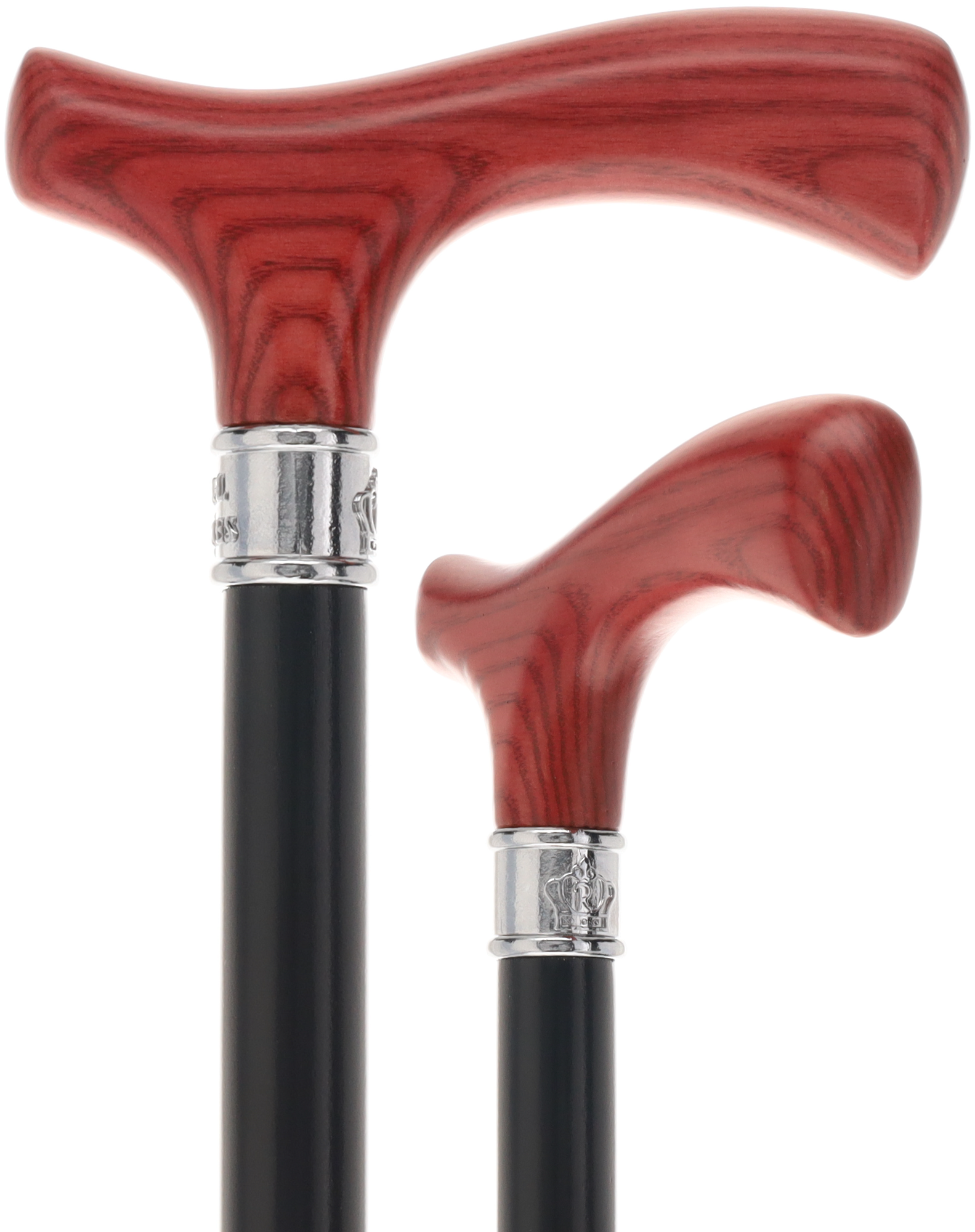 Royal Canes Classic Fritz: Wood-Stained, Pewter Collar (Standard & Slim Profiles)